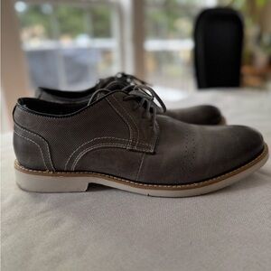 Steve Madden Men's Gray Casual Lace-Up Dress Shoes